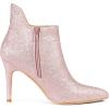 image:imageAllegra K Womens Sparkly Pointed Toe Stiletto Heel Ankle BootsPink