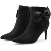 image:imageAllegra K Womens Pointy Toe Bow Stiletto Heel Ankle BootsBlack