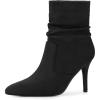 image:imageAllegra K Womens Slouch Pointy Toe Sock Boots Stiletto Heels Ankle BootsBlack