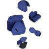 image:imageAllegra K 2Pcs Womens Plus Size Stretchy Waist Belt 8shaped Faux Leather Elastic Dress BeltsWhite  Blue