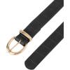 image:imageAllegra K Alligator Embossed Belts Leather Waist Alloy Pin Buckle Belt for WomenBlack