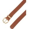 image:imageAllegra K Alligator Embossed Belts Leather Waist Alloy Pin Buckle Belt for WomenBrown