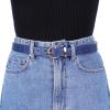image:imageAllegra K Alligator Embossed Belts Leather Waist Alloy Pin Buckle Belt for WomenDark Blue