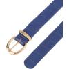 image:imageAllegra K Alligator Embossed Belts Leather Waist Alloy Pin Buckle Belt for WomenDark Blue