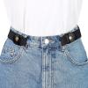image:imageAllegra K Invisible Elastic Belt for Women Belts Snap Button Belts for Jeans Pants No BuckleBlack