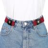 image:imageAllegra K Invisible Elastic Belt for Women Belts Snap Button Belts for Jeans Pants No BuckleRed