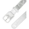 image:imageAllegra K Ladies Skinny Belts PU Casual Shiny Waist Belt for Dress Jeans Single Pin BuckleSilver