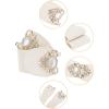 image:imageAllegra K Lady 236 Width Elastic Belts Faux Leather Opal Beaded Rhinestone Inlaid Stretchy Cinch Waistband for DressBeige