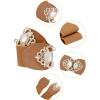 image:imageAllegra K Lady 236 Width Elastic Belts Faux Leather Opal Beaded Rhinestone Inlaid Stretchy Cinch Waistband for DressCamel