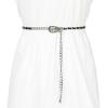 image:imageAllegra K Rhinestone Belt for Women Sparkle Chain Plus Size Waist Belt for Jeans Tunic DressesBlack Silver
