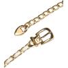 image:imageAllegra K Rhinestone Belt for Women Sparkle Chain Plus Size Waist Belt for Jeans Tunic DressesWhite Gold