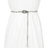 image:imageAllegra K Rhinestone Belt for Women Sparkle Chain Plus Size Waist Belt for Jeans Tunic DressesWhite Silver