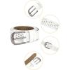 image:imageAllegra K Unisex Retro Floral Hollow Belts Pin Buckle Faux Leather Belts for Jeans PantsBrown  White