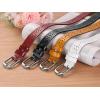 image:imageAllegra K Unisex Retro Floral Hollow Belts Pin Buckle Faux Leather Belts for Jeans PantsBrown  White