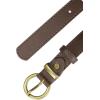 image:imageAllegra K Women PU Leather Belts Bronze Metal Pin Buckle Thin Waist Belts for Jeans DressCoffee