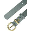 image:imageAllegra K Women PU Leather Belts Bronze Metal Pin Buckle Thin Waist Belts for Jeans DressGray Green