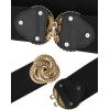 image:imageAllegra K Women Stretchy Elastic Wide Waist Belt for Dress Metal Buckle BeltsBlack