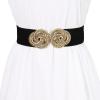 image:imageAllegra K Women Stretchy Elastic Wide Waist Belt for Dress Metal Buckle BeltsBlack