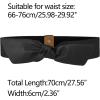 image:imageAllegra K Women Wide Elastic Waist Belts Bow Knot Belts Snap ButtonBlack