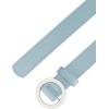 image:imageAllegra K Womens Belts O Ring Metal Buckle Plus Size Thin Nonporous Waist Belt for Jeans Dress 09 Inches WidthBlue