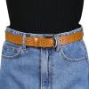 image:imageAllegra K Womens Vintage Hollow Belts Pin Buckle Faux Leather Belts for Jeans PantsBlack  Brown