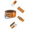 image:imageAllegra K Womens Vintage Hollow Belts Pin Buckle Faux Leather Belts for Jeans PantsBlack  Brown