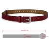 image:imageAllegra K Womens Vintage Hollow Belts Pin Buckle Faux Leather Belts for Jeans PantsBlack  Red