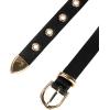 image:imageAllegra K Womens Vintage Wide Waist Belt for Dresses Faux Leather Waistband Metal BuckleBlack