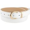 image:imageAllegra K Alligator Embossed Belts Leather Waist Alloy Pin Buckle Belt for WomenWhite