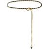 image:imageAllegra K Rhinestone Belt for Women Sparkle Chain Plus Size Waist Belt for Jeans Tunic DressesBlack Gold