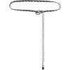 image:imageAllegra K Rhinestone Belt for Women Sparkle Chain Plus Size Waist Belt for Jeans Tunic DressesBlack Silver
