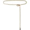 image:imageAllegra K Rhinestone Belt for Women Sparkle Chain Plus Size Waist Belt for Jeans Tunic DressesWhite Gold