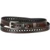 image:imageAllegra K Skinny Leather Belt for Women Hollowout Thin Waist Belts for Jeans Dress 07 Inches WidthCoffee
