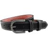 image:imageuxcell Unisex Single Prong Buckle Classic Casual Belt with Double Stitch Edge 1 18 InchesBlack