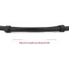 image:imageuxcell Metal Buckle Adjustable Thin High Waist Belt for WomenBlackdouble Round Buckle
