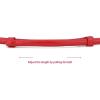 image:imageuxcell Metal Buckle Adjustable Thin High Waist Belt for WomenReddouble Round Buckle