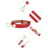 image:imageuxcell Metal Buckle Adjustable Thin High Waist Belt for WomenRedround Buckle