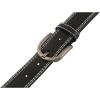 image:imageuxcell Unisex Single Prong Buckle Classic Casual Belt with Double Stitch Edge 1 18 InchesBlack