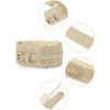 image:imageuxcell Vintage Hollow Floral Leather Cinch Waistband Wide Belts with Buckle for WomenBeige