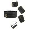 image:imageuxcell Vintage Hollow Floral Leather Cinch Waistband Wide Belts with Buckle for WomenBlack