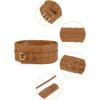 image:imageuxcell Vintage Hollow Floral Leather Cinch Waistband Wide Belts with Buckle for WomenBrown