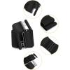 image:imageuxcell Women Bowknot Shaped Interlocking Buckle Elastic Belt WaistbandBlack