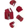 image:imageuxcell Women Bowknot Shaped Interlocking Buckle Elastic Belt WaistbandRed