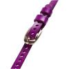 image:imageuxcell Women Classic Skinny Belt With OvalShaped Hollow Alloy Buckle MulticolorPurple