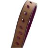 image:imageuxcell Women Classic Skinny Belt With OvalShaped Hollow Alloy Buckle MulticolorPurple