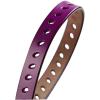 image:imageuxcell Women Classic Skinny Belt With OvalShaped Hollow Alloy Buckle MulticolorPurple