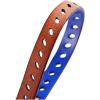 image:imageuxcell Women Classic Skinny Belt With OvalShaped Hollow Alloy Buckle MulticolorRoyal
