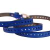 image:imageuxcell Women Classic Skinny Belt With OvalShaped Hollow Alloy Buckle MulticolorRoyal