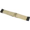 image:imageuxcell Women Fish Scale Fashionable Belt Elastic Band Metal Waistband Width 1 34 InchesGold