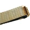 image:imageuxcell Women Fish Scale Fashionable Belt Elastic Band Metal Waistband Width 1 34 InchesGold
